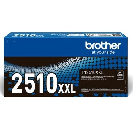 Tóner Original Brother TN2510XXL Alta Capacidad/ Negro - Imagen 7