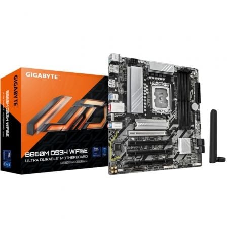 Placa Base Gigabyte B860M DS3H WIFI6E Socket 1851/ DDR5/ PCIe 5.0/ Micro ATX - Imagen 2