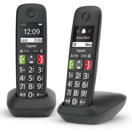 Teléfono Inalámbrico Gigaset E290/ Pack DUO/ Negro - Imagen 7
