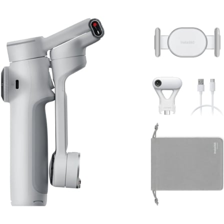 Gimbal palo selfie Insta360 Flow 2 Pro Pack Gimbal con IA/ Gris - Imagen 3