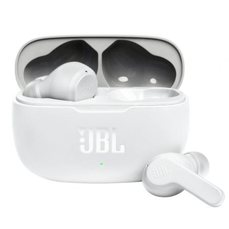 Auriculares Bluetooth JBL Wave 200TWS con estuche de carga/ Autonomía 5h/ Blancos - Imagen 2