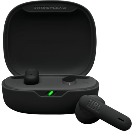 Auriculares Bluetooth JBL Wave Flex con estuche de carga/ Autonomía 10h/ Negros - Imagen 3