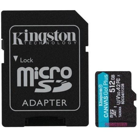 Tarjeta de Memoria Kingston CANVAS Go! Plus 512GB microSD XC con Adaptador/ Clase 10/ 200MBs - Imagen 5