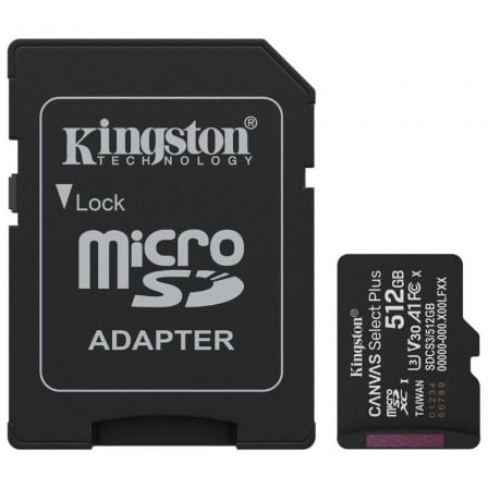Tarjeta de Memoria Kingston CANVAS Select Plus 512GB microSD XC con Adaptador/ Clase 10/ 150MBs - Imagen 9