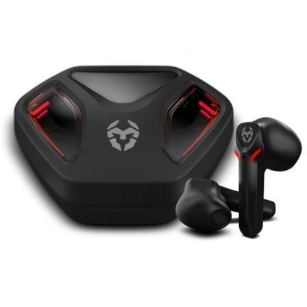 Auriculares Bluetooth Krom Kall con estuche de carga/ Autonomía 4h/ Negros - Imagen 2