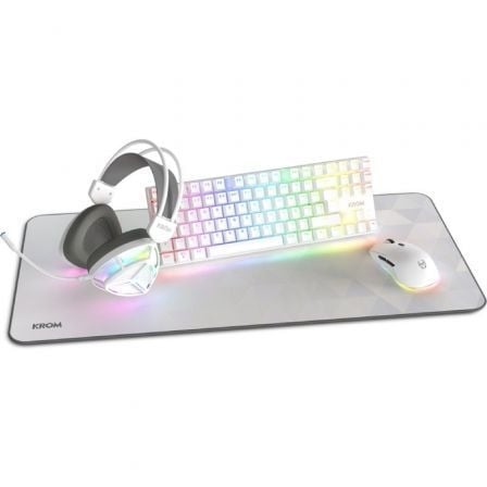 Pack Gaming Krom Klass/ Teclado RGB + Ratón Óptico RGB + Alfombrilla + Auriculares RGB - Imagen 2