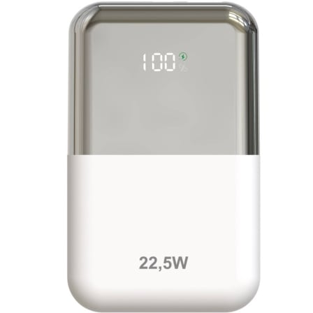 Powerbank 10000mAh Leotec LEPOW22W10WS/ 22.5W/ Blanco y Plata/ Incluye Cable USB Tipo-C - Imagen 5