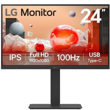 Monitor Profesional LG 24BA650-B 23.8"/ Full HD/ Multimedia/ Negro - Imagen 9