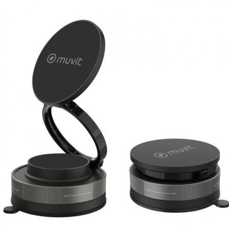 Soporte de Smartphone para Coche Muvit For Change MCCHL0035/ Negro - Imagen 8