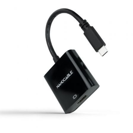 Conversor Nanocable 10.16.4102-BK/ USB Tipo-C Macho - HDMI Hembra/ 15cm/ Negro - Imagen 9