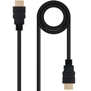 Cable HDMI 2.0 4K Nanocable 10.15.3801-L150/ HDMI Macho – HDMI Macho/ 1.5m/ Negro
