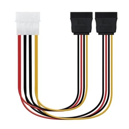 Cable Duplicador de Alimentación Nanocable 10.19.0101-OEM/ Molex Macho - 2x SATA Hembra/ 20cm - Imagen 6