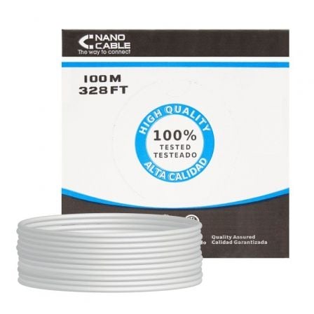 Bobina de Cable RJ45 FTP Nanocable 10.20.0902 Cat.6/ 100m/ Gris - Imagen 8
