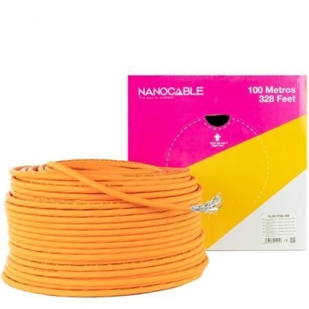Bobina de Cable SFTP PIMF AWG23 Nanocable 10.20.1700-100 Cat.7/ 100m/ Naranja - Imagen 7
