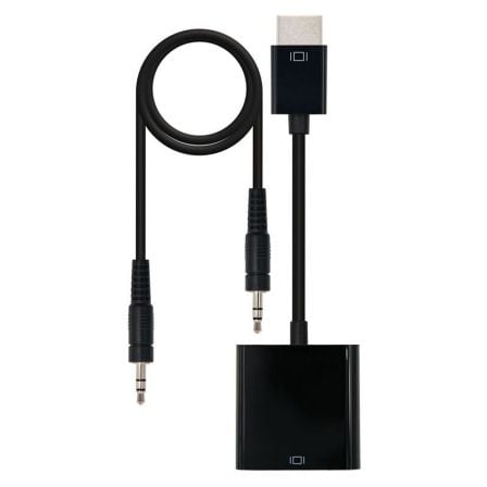 Conversor Nanocable 10.16.2001-BK/ HDMI Macho - VGA Hembra/ Jack 3.5 Hembra/ 10cm/ Negro - Imagen 8