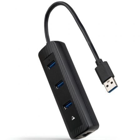 Hub USB 3.0 Nanocable 10.16.4604/ 3xUSB/ 1xRJ45/ Negro - Imagen 8