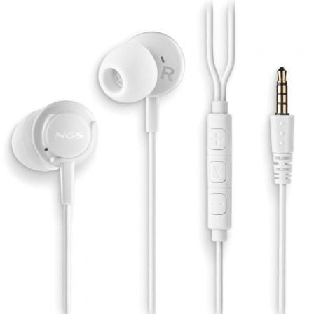 Auriculares Intrauditivos NGS Cross Drift/ con Micrófono/ Jack 3.5/ Blancos - Imagen 9