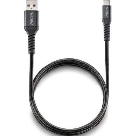 Cable USB 2.0 NGS KNOT-AC/ USB Macho - USB Tipo-C Macho/ 480Mbps/ 1m/ Negro - Imagen 9