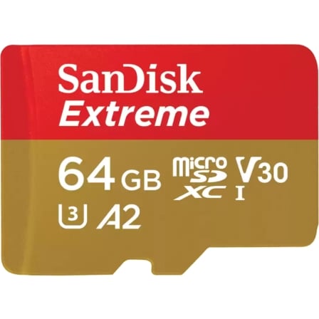 Tarjeta de Memoria SanDisk Extreme 64GB microSD XC UHS-I con Adaptador/ Clase 10/ 170MBs - Imagen 6