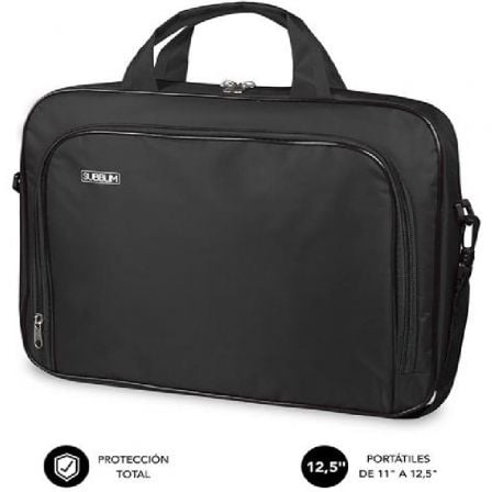 Maletín Subblim Oxford para Portátiles hasta 12.5"/ Negro - Imagen 3