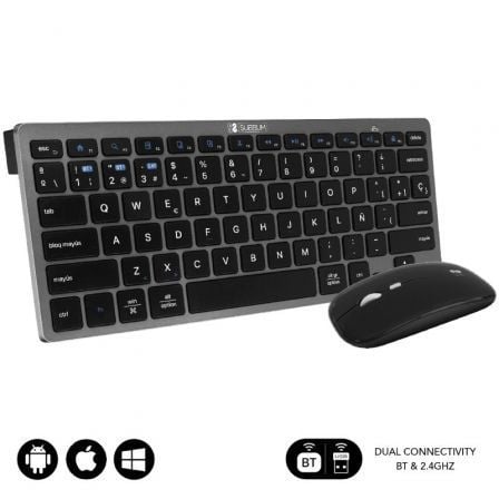 Teclado y Ratón Inalámbrico Subblim OCO020 Combo Multidispositivo Compacto/ Gris - Imagen 6