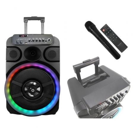 Altavoz Portable con Bluetooth Sunstech Muscles 12/ 40W/ 1.0 - Imagen 6