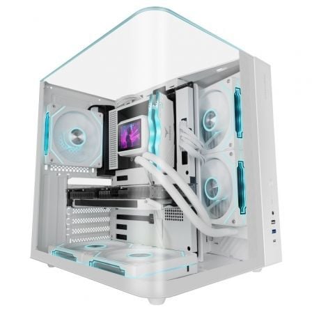 Caja Gaming Semitorre Mars Gaming MC-INFINIOLITE/ Blanca - Imagen 8