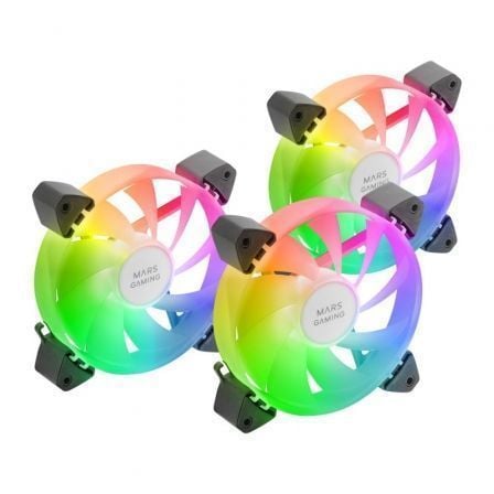 Pack 3 Ventiladores Mars Gaming MF-3A/ 12cm/ ARGB - Imagen 8