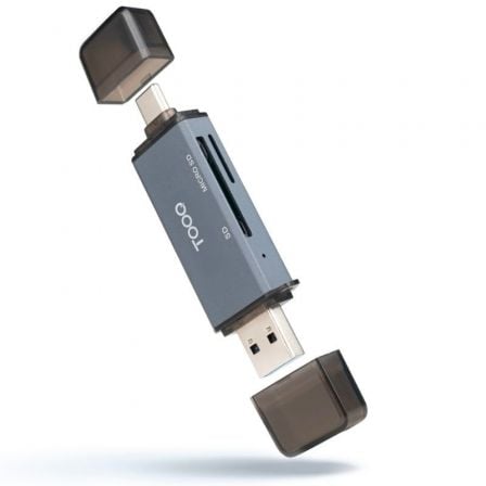 Lector de Tarjetas Externo TooQ TQR-3001G/ USB 3.0 y USB Tipo-C - Imagen 8