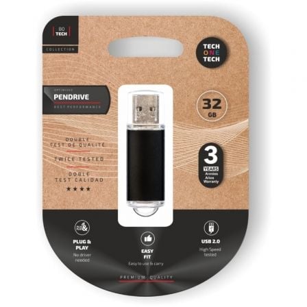Pendrive 32GB Tech One Tech Basic USB 2.0/ Negro - Imagen 6