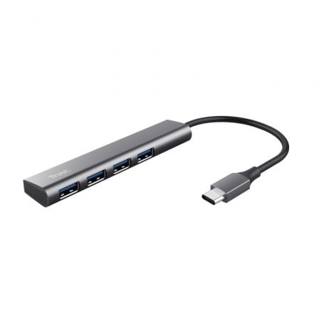 Hub USB Tipo-C Trust Halyx/ 4xUSB/ Gris - Imagen 8