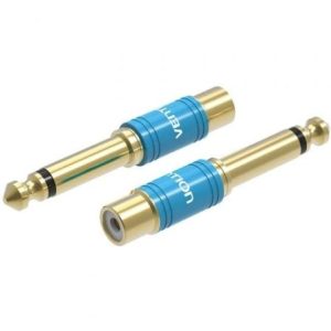 Adaptador Jack Vention VDD-C03/ RCA Hembra – Jack 6.5 Macho/ Azul