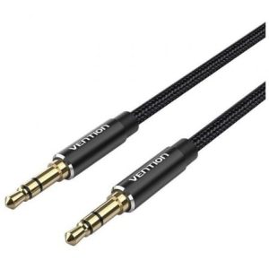 Cable Estéreo Vention BAWBG/ Jack 3.5 Macho – Jack 3.5 Macho/ 1.5m/ Negro