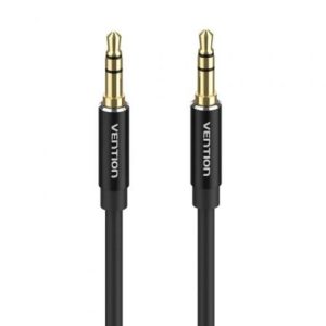 Cable Estéreo Vention BAXBF/ Jack 3.5 Macho – Jack 3.5 Macho/ 1m/ Negro