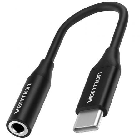 Conversor Vention BIHBA/ Jack 3.5 Hembra - USB Tipo-C Macho/ 10cm/ Negro - Imagen 3