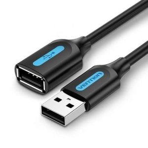 Cable Alargador USB 2.0 Vention CBIBJ/ USB Macho – USB Hembra/ 480Mbps/ 5m/ Negro