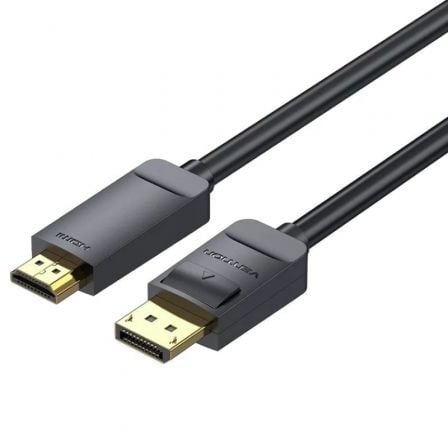 Cable Conversor Vention HAGBH/ DisplayPort Macho - HDMI 4K Macho/ 2m/ Negro - Imagen 2