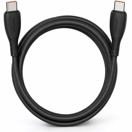 Cable USB 2.0 Tipo-C Vention TRWBF/ USB Tipo-C Macho - USB Tipo-C Macho/ Hasta 100W/ 480Mbps/ 1m/ Negro - Imagen 9