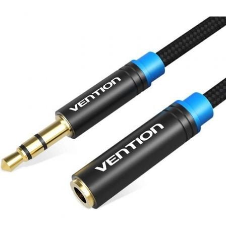 Cable Estéreo Vention VAB-B06-B200-M/ Jack 3.5 Macho - Jack 3.5 Hembra/ 2m/ Negro - Imagen 6