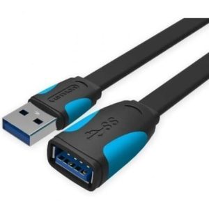Cable Alargador USB 3.0 Vention VAS-A13-B200/ USB Macho – USB Hembra/ 5Gbps/ 2m/ Negro y Azul