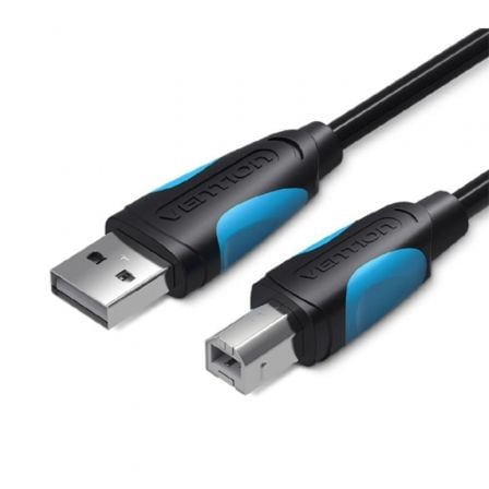 Cable USB 2.0 Impresora Vention VAS-A16-B1000/ USB Tipo-B Macho - USB Macho/ 480Mbps/ 10m/ Negro - Imagen 2