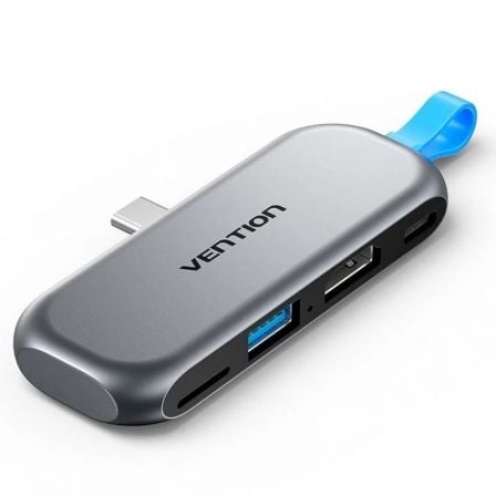 Docking Sin Cables USB Tipo-C Vention THYH0/ 1xUSB/ 1xHDMI/ 1xUSB Tipo-C PD/ 1xLector de Tarjetas/ Gris - Imagen 6