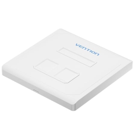 Placa de Pared Keystock Vention IFEW0/ 2 Puertos RJ45 - Imagen 9