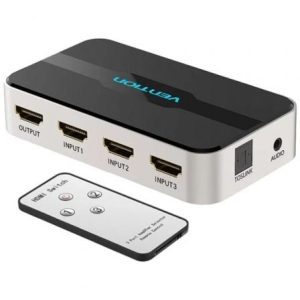 Duplicador HDMI Vention AFJH0/ 3x HDMI Hembra – HDMI Macho / 1x Audio