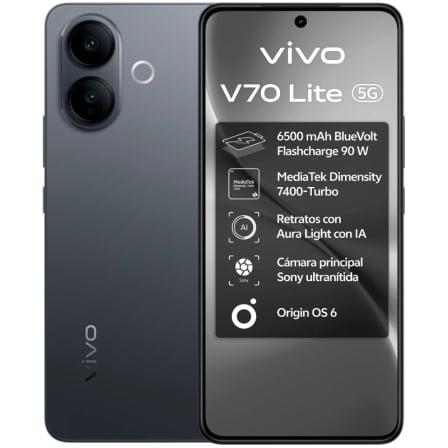 Smartphone Vivo V70 Lite 6GB/ 128GB/ 6.77"/ 5G/ Negro - Imagen 9