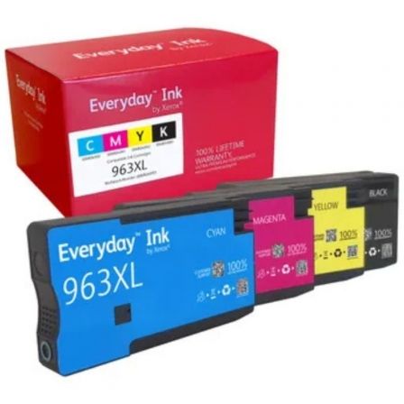 Cartucho de Tinta compatible Xerox 006R04993 compatible con HP 963XL MultiPack/ 1600 páginas/ Negro/ Cian/ Magenta/ Amarillo - Imagen 7