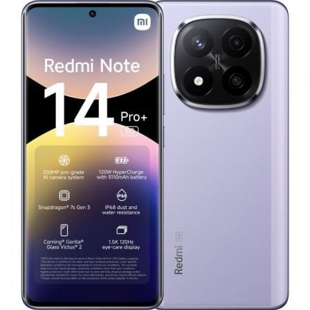 Smartphone Xiaomi Redmi Note 14 Pro+ 8GB/ 256GB/ 6.67"/ 5G/ Púrpura - Imagen 8